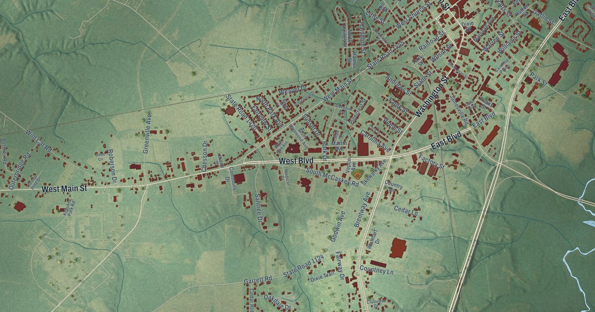 Map of Williamston, North Carolina in 2026