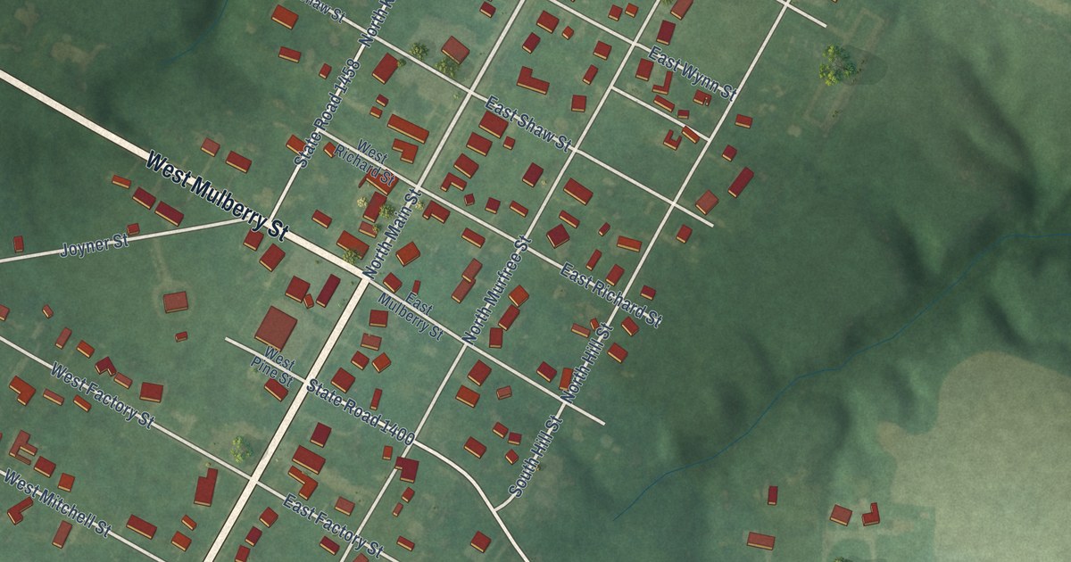 Map of Winton, North Carolina in 2026