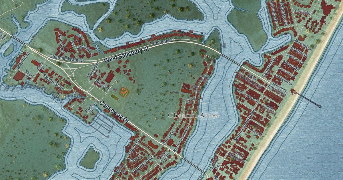 Map of Wrightsville Beach, North Carolina in 2026