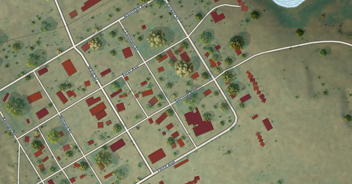 Map of Alamo, North Dakota in 2026