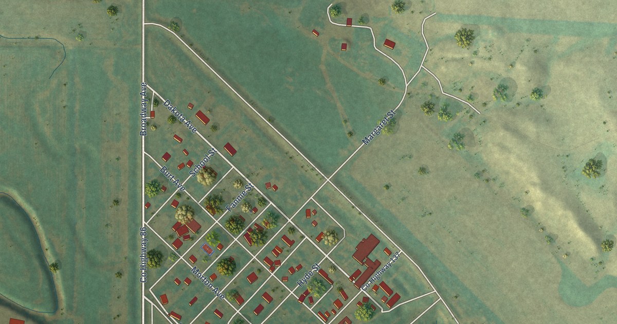 Map of Almont, North Dakota in 2026