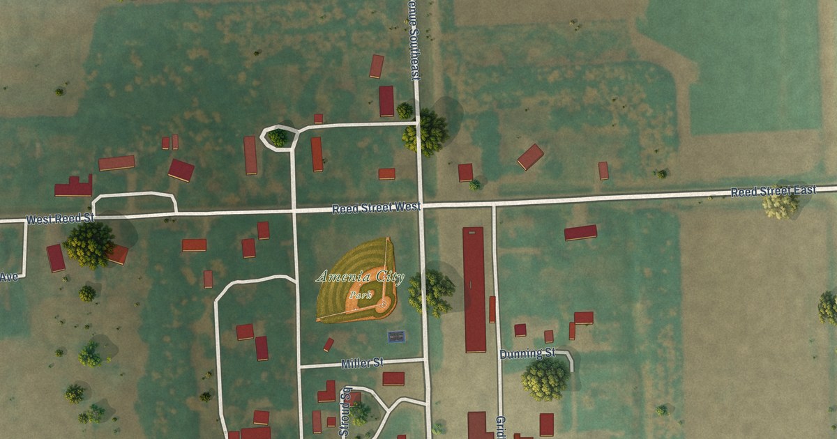 Map of Amenia, North Dakota in 2026