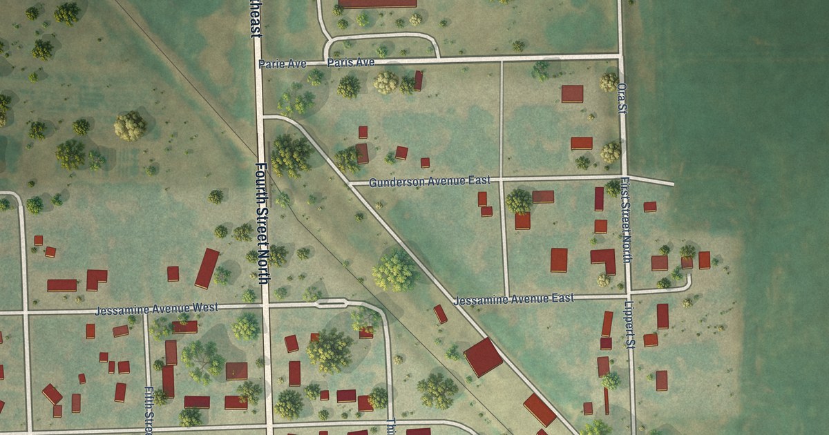 Map of Aneta, North Dakota in 2026