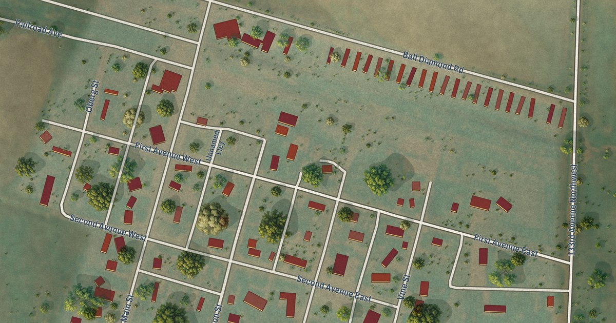 Map of Arnegard, North Dakota in 2026