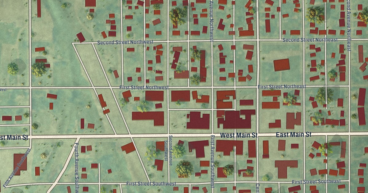 Map of Ashley, North Dakota in 2026