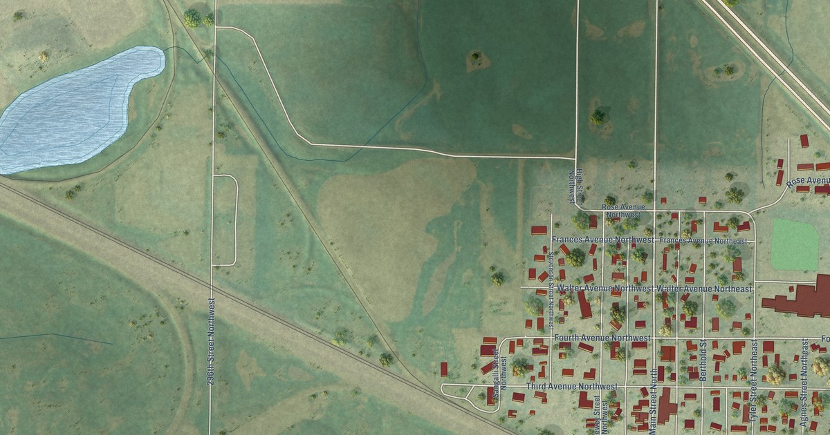 Map of Berthold, North Dakota in 2026