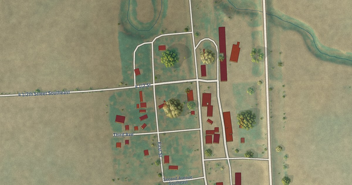 Map of Blanchard, North Dakota in 2026