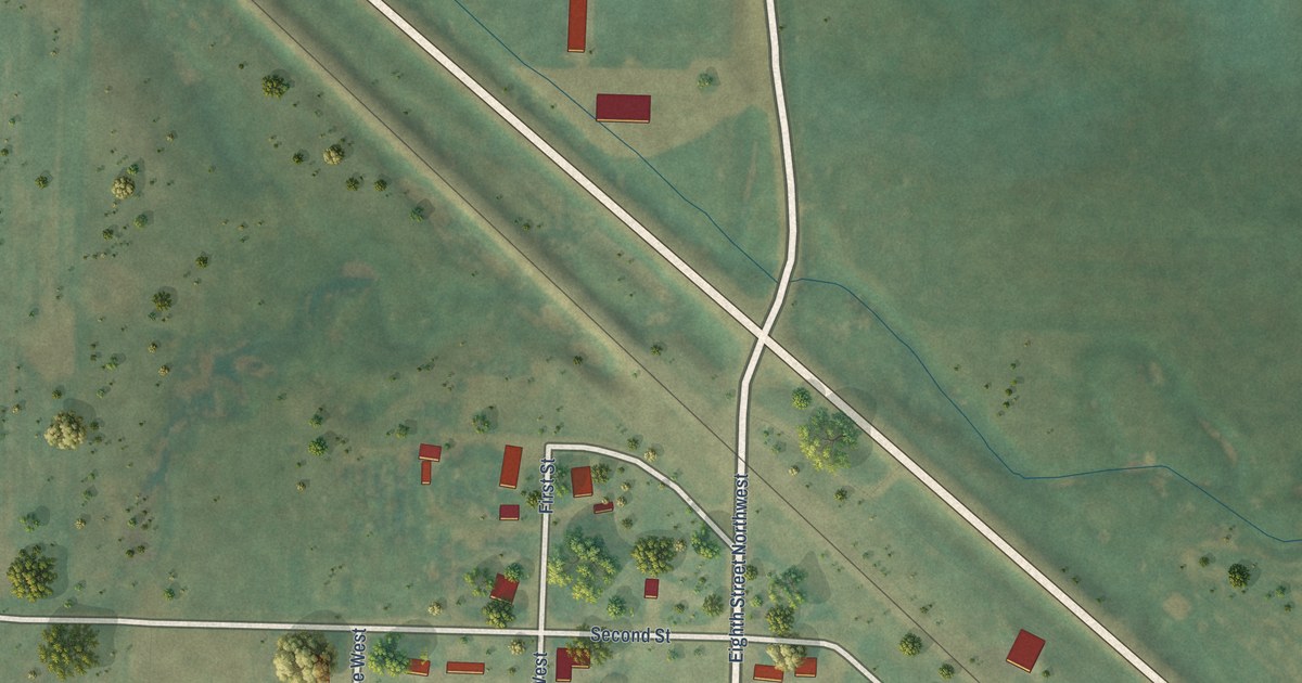 Map of Bucyrus, North Dakota in 2026