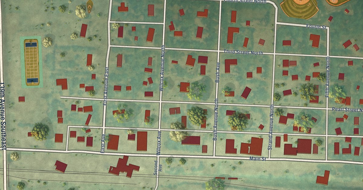 Map of Buffalo, North Dakota in 2026