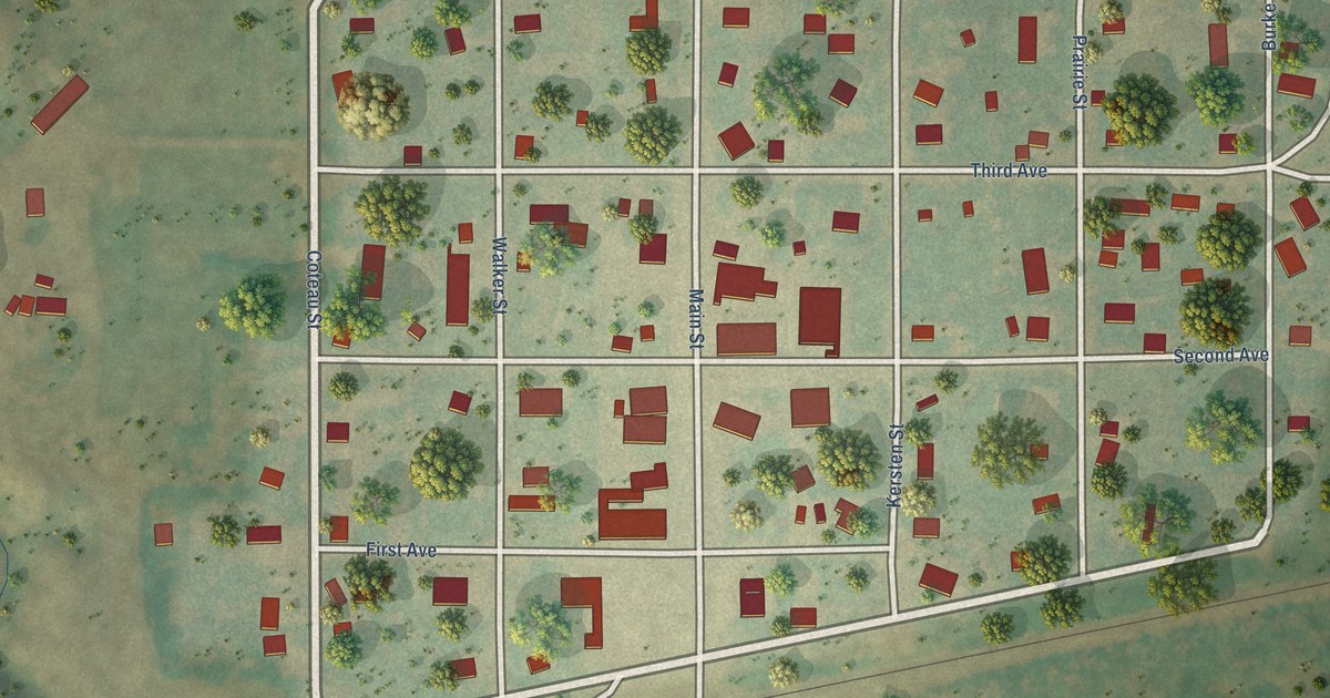Map of Butte, North Dakota in 2026