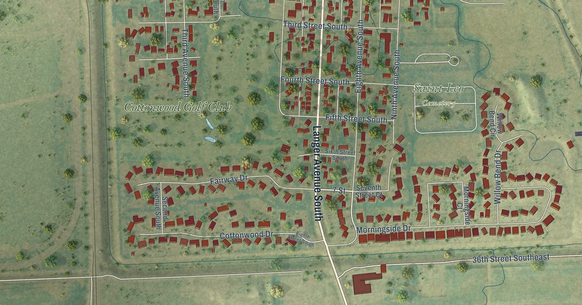 Map of Casselton, North Dakota in 2026
