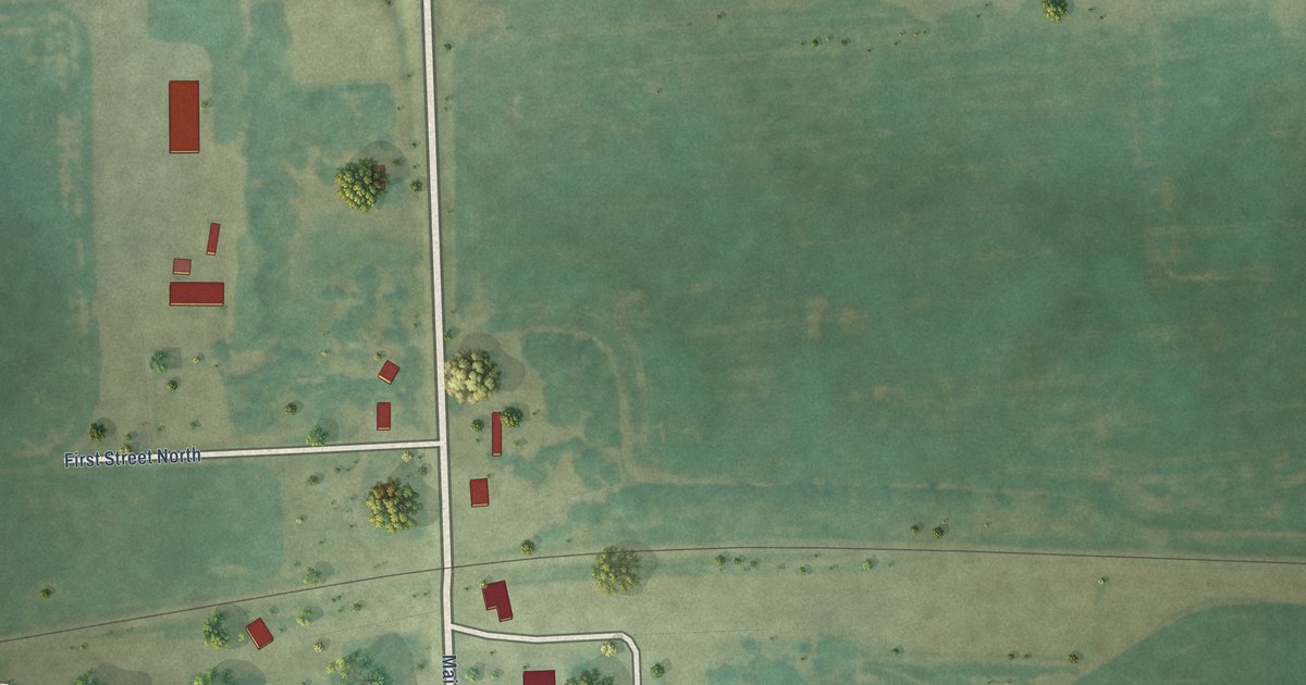 Map of Cayuga, North Dakota in 2026