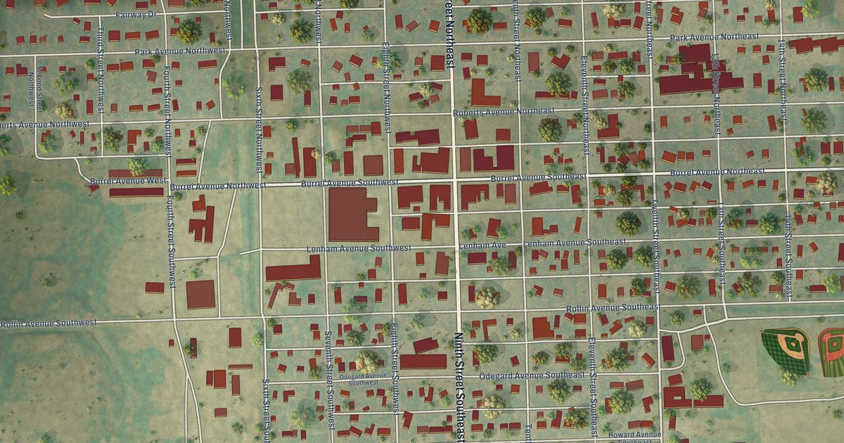 Map of Cooperstown, North Dakota in 2026