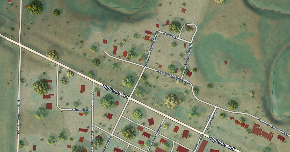 Map of Dodge, North Dakota in 2026