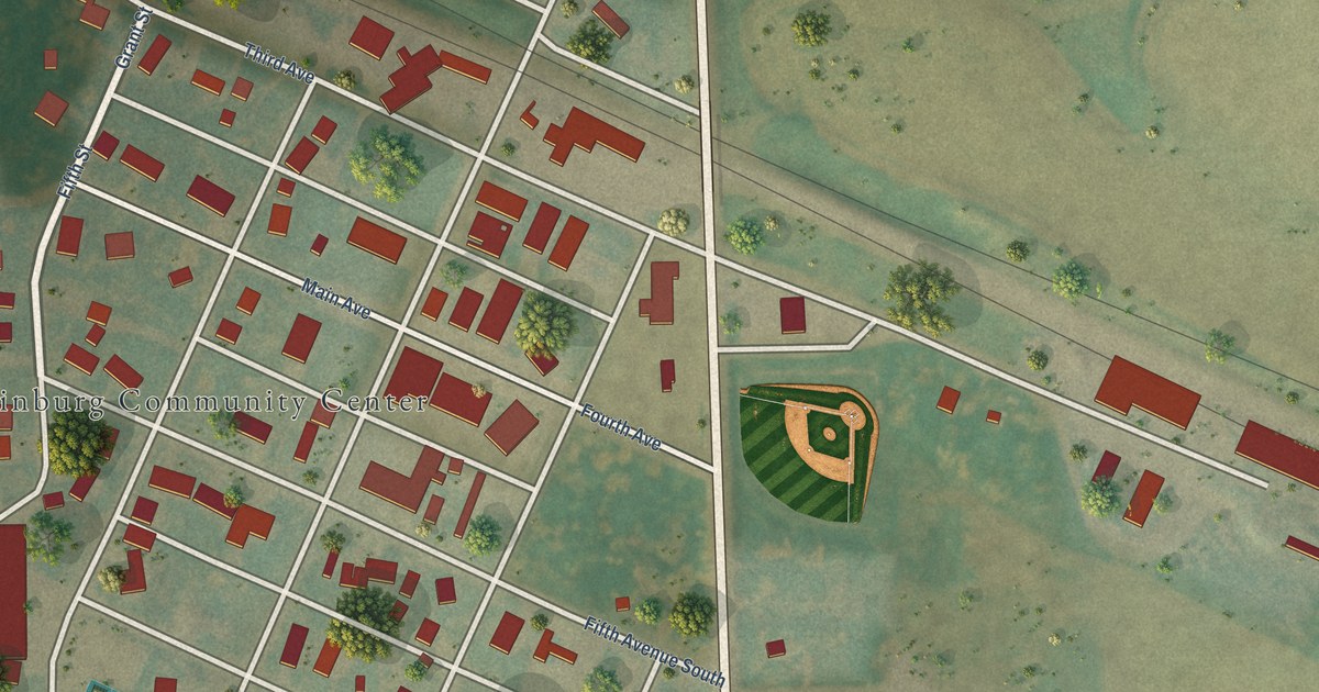 Map of Edinburg, North Dakota in 2026