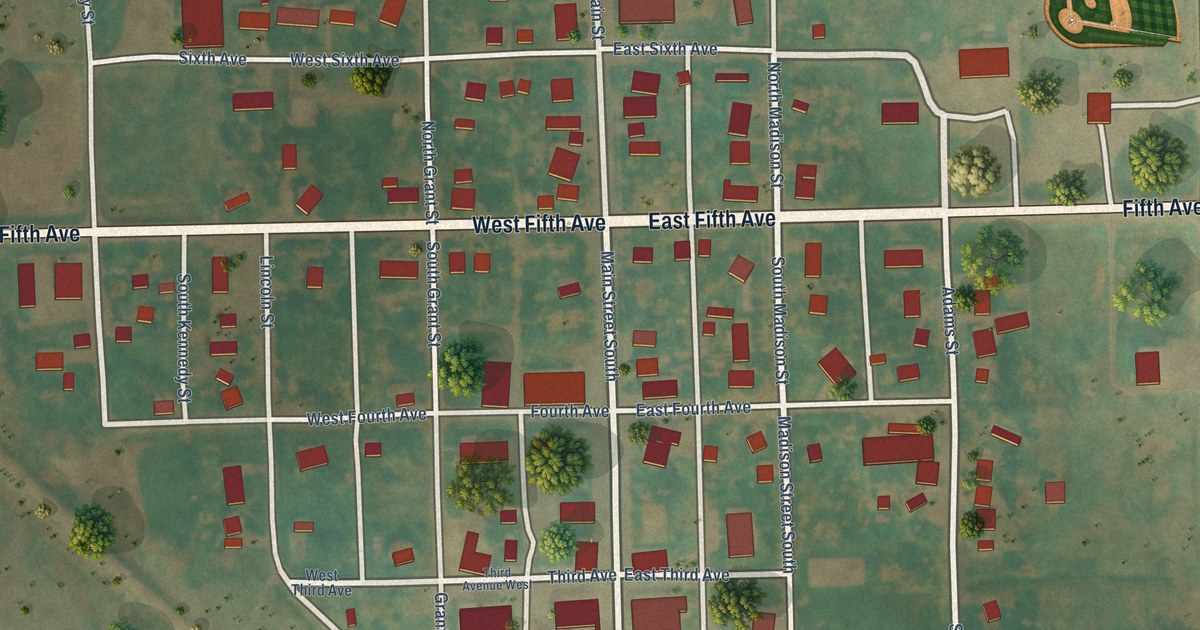 Map of Edmore, North Dakota in 2026