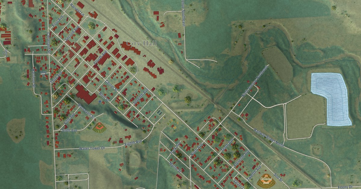 Map of Enderlin, North Dakota in 2026