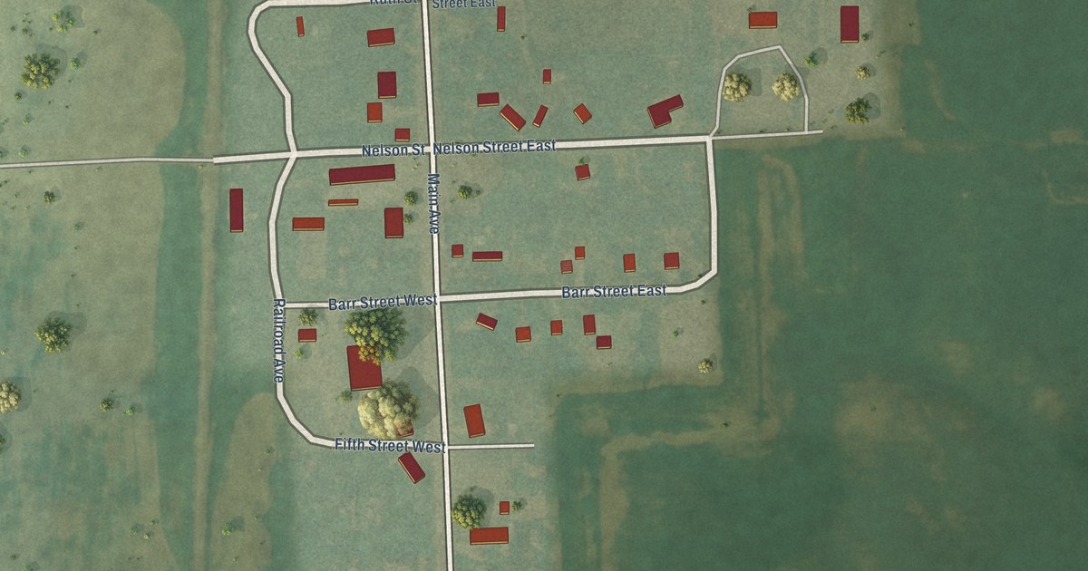 Map of Erie, North Dakota in 2026