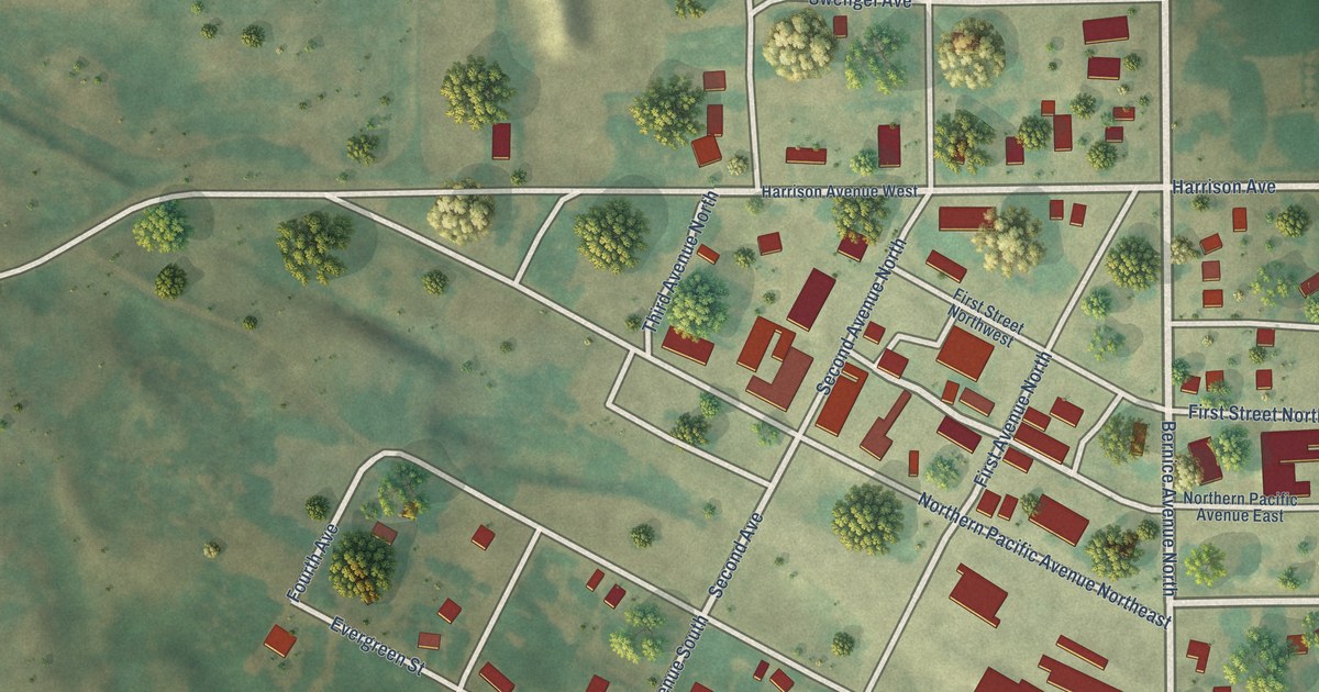 Map of Esmond, North Dakota in 2026