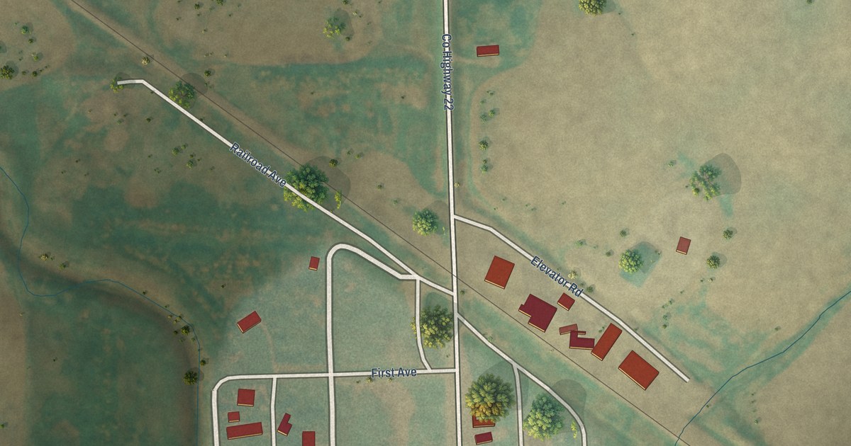 Map of Fairdale, North Dakota in 2026