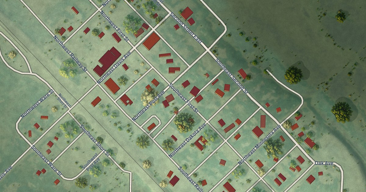 Map of Flaxton, North Dakota in 2026