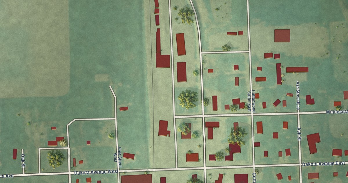 Map of Galesburg, North Dakota in 2026