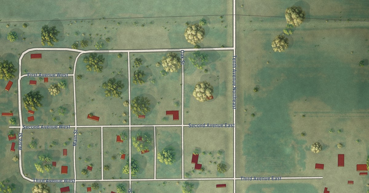 Map of Gardena, North Dakota in 2026