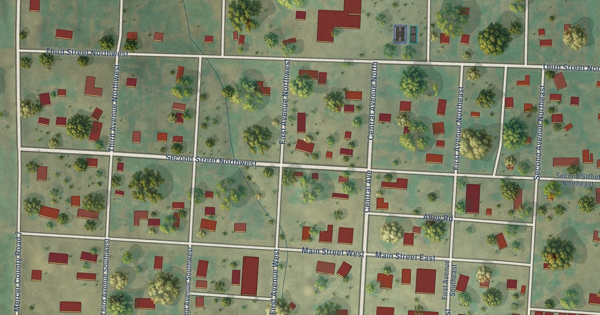 Map of Golden Valley, North Dakota in 2026