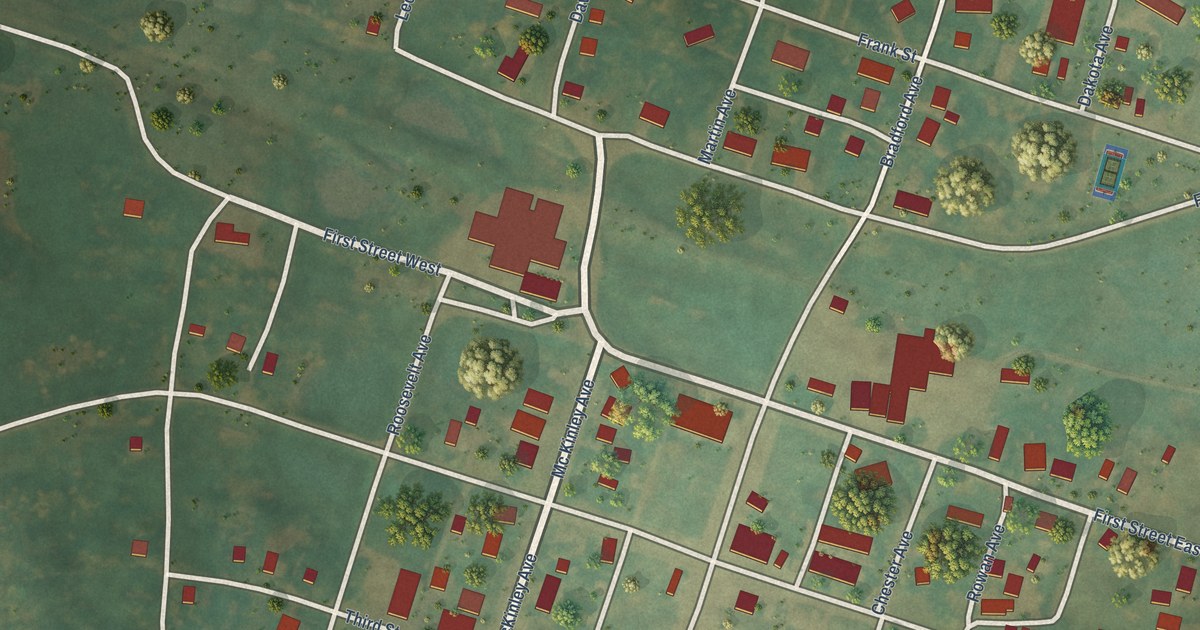 Map of Goodrich, North Dakota in 2026