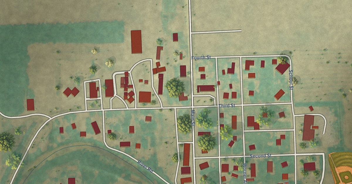 Map of Great Bend, North Dakota in 2026