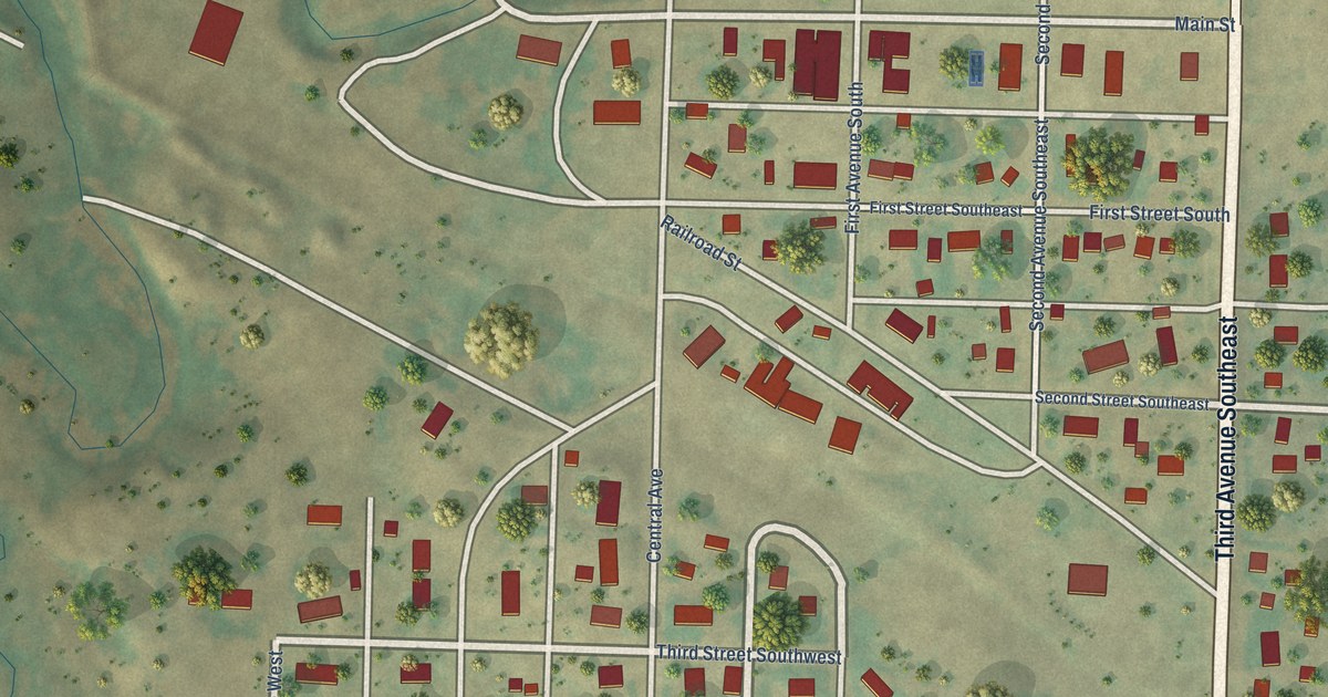 Map of Halliday, North Dakota in 2026