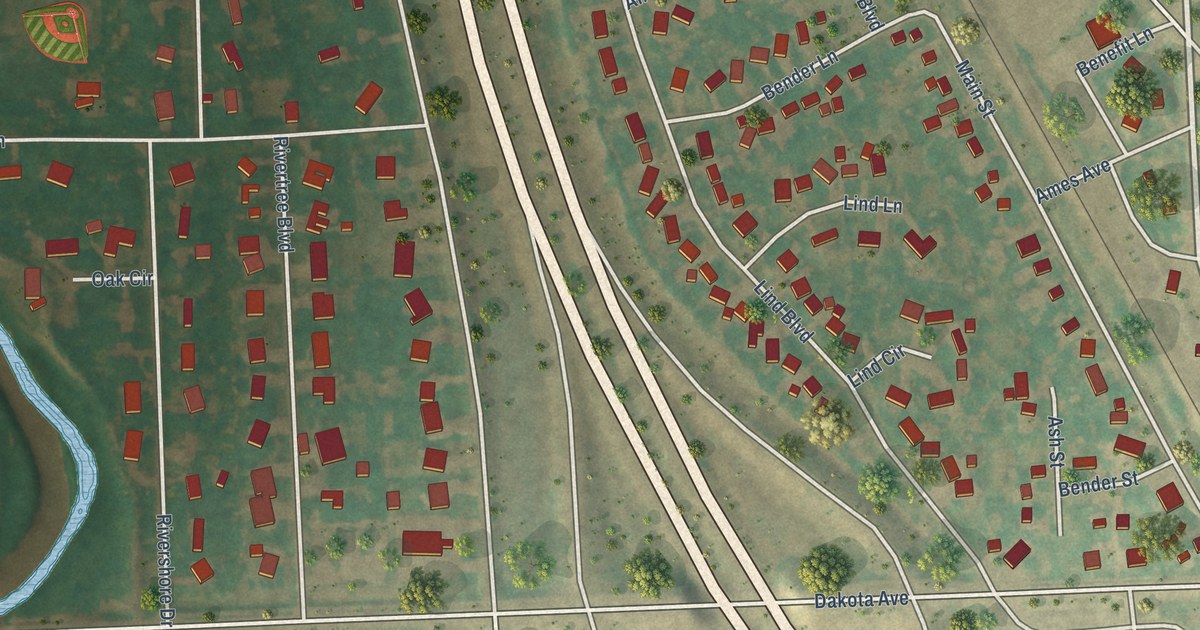 Map of Harwood, North Dakota in 2026