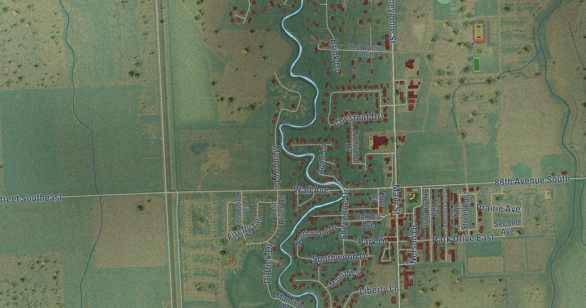 Map of Horace, North Dakota in 2026