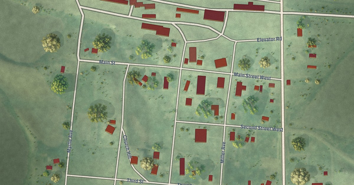 Map of Hurdsfield, North Dakota in 2026