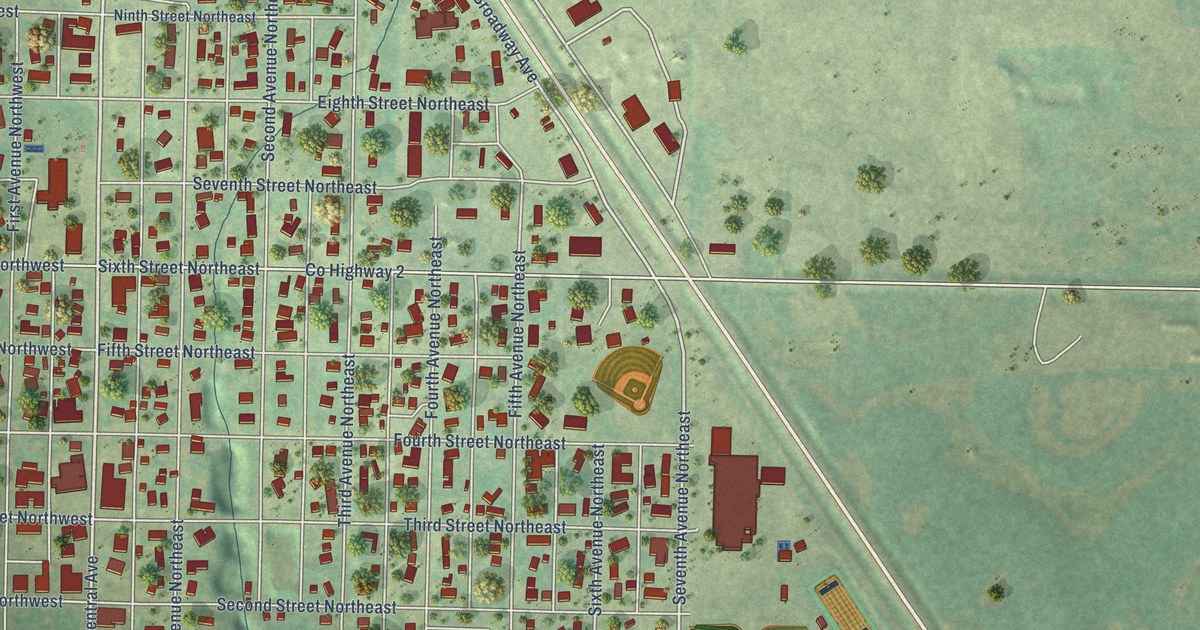 Map of Kenmare, North Dakota in 2026
