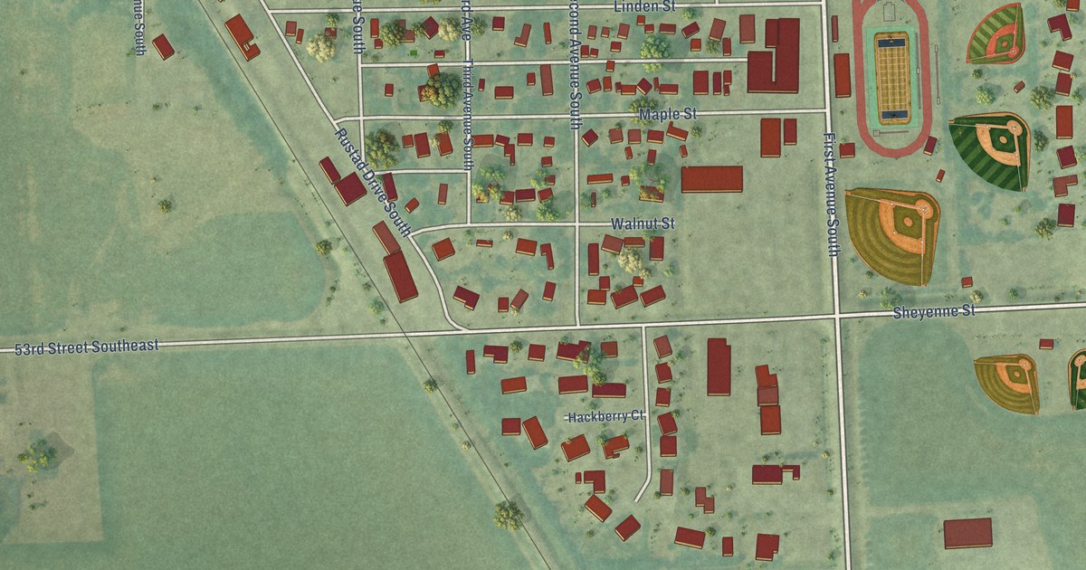 Map of Kindred, North Dakota in 2026