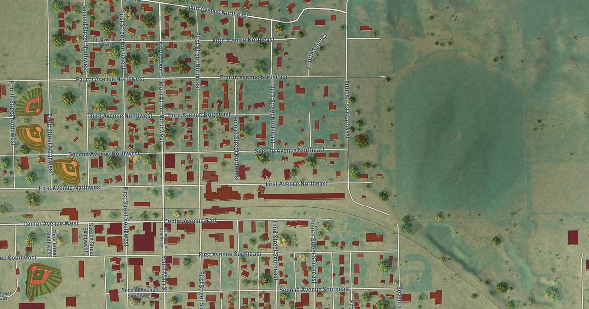 Map of LaMoure, North Dakota in 2026