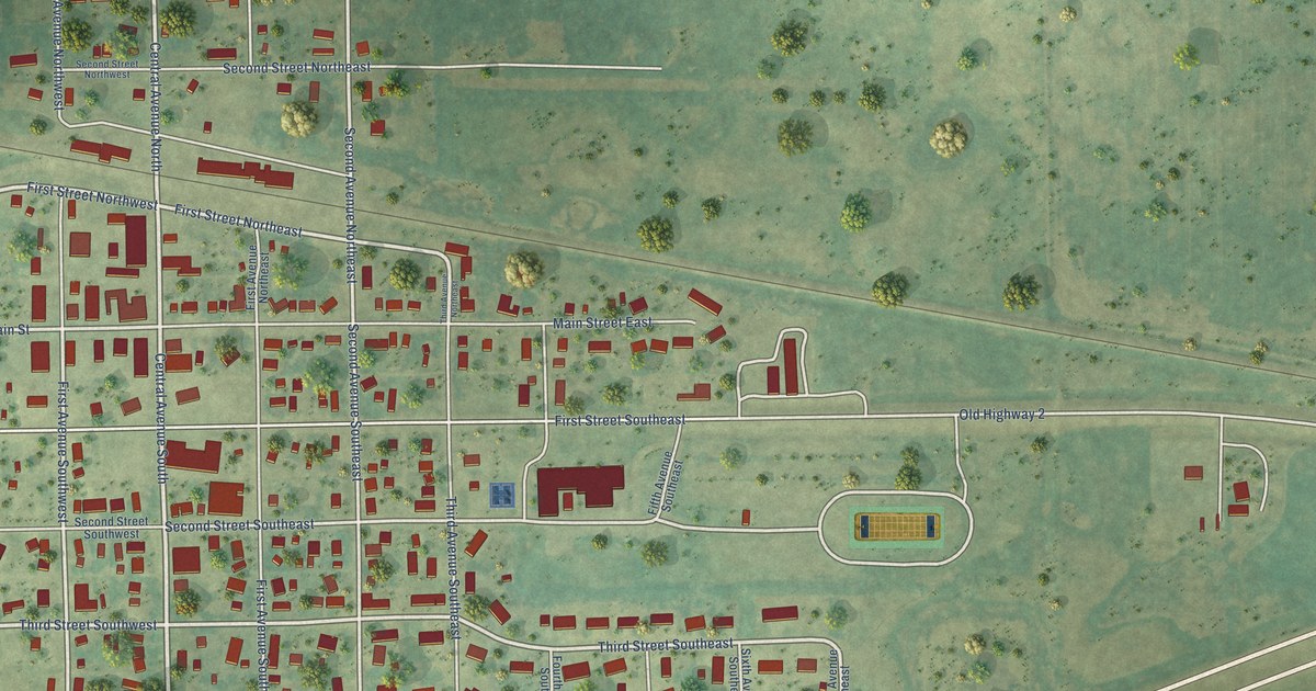 Map of Leeds, North Dakota in 2026