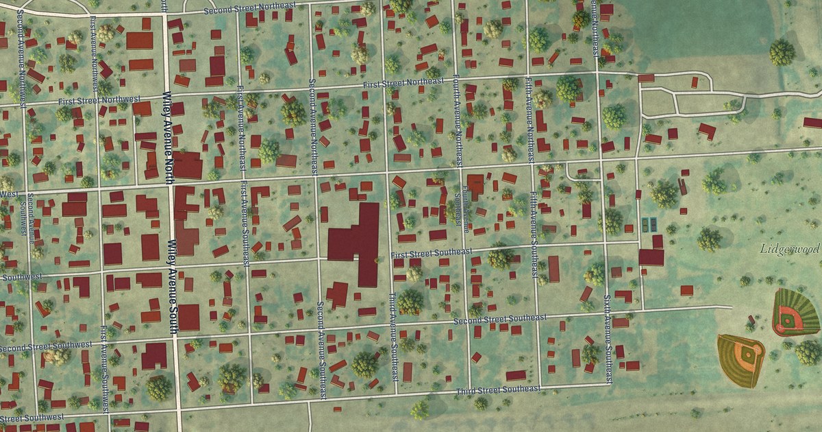 Map of Lidgerwood, North Dakota in 2026