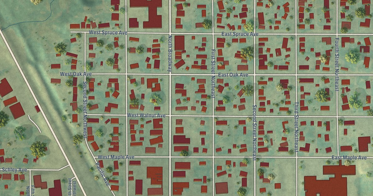 Map of Linton, North Dakota in 2026