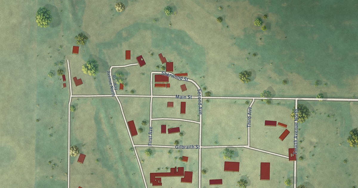 Map of Loraine, North Dakota in 2026