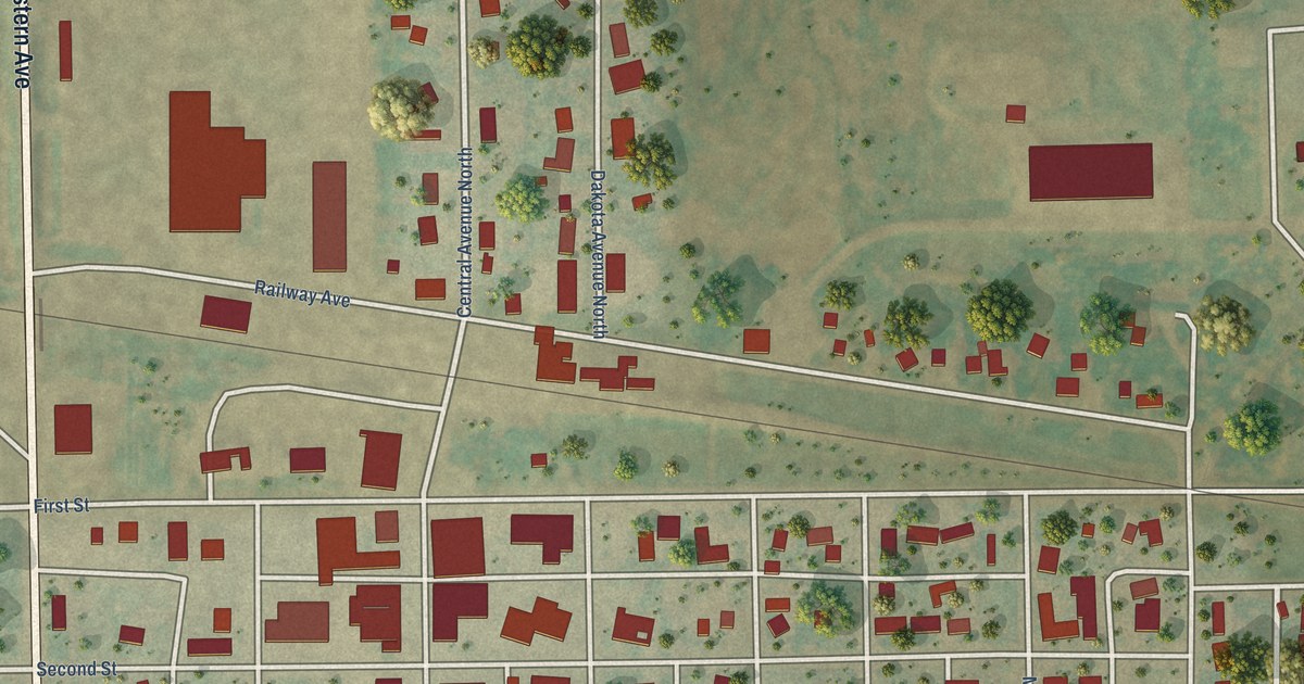 Map of Maddock, North Dakota in 2026