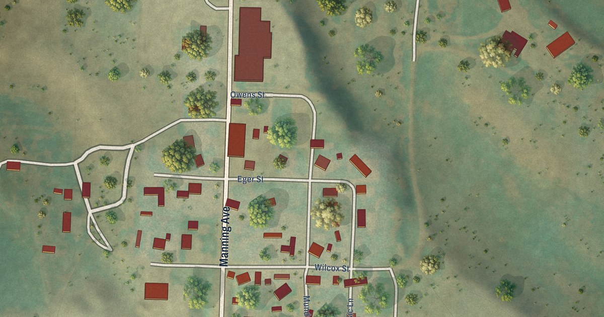 Map of Manning, North Dakota in 2026