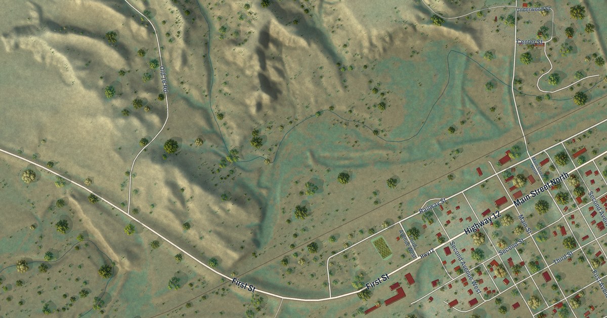 Map of Marmarth, North Dakota in 2026