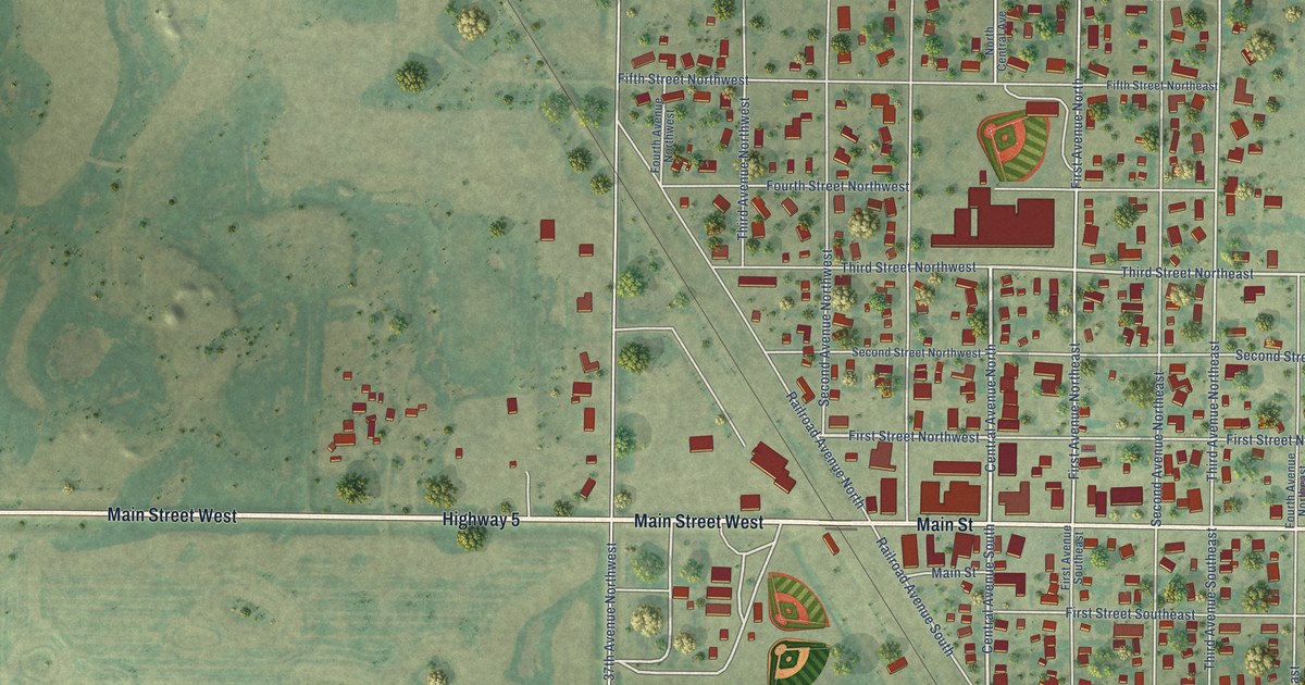 Map of Mohall, North Dakota in 2026