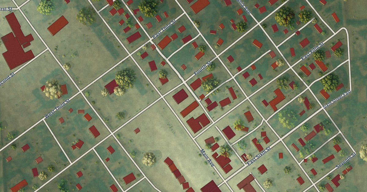 Map of Neche, North Dakota in 2026