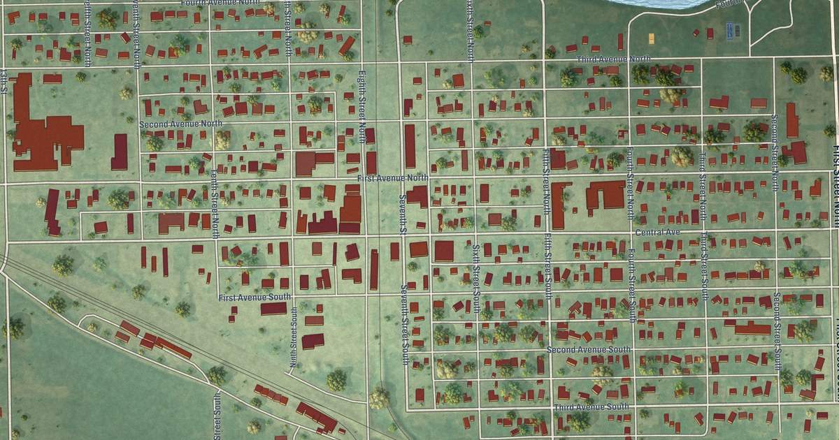 Map of New Rockford, North Dakota in 2026