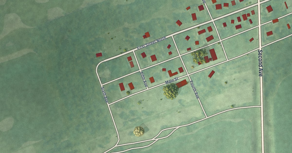 Map of Nome, North Dakota in 2026
