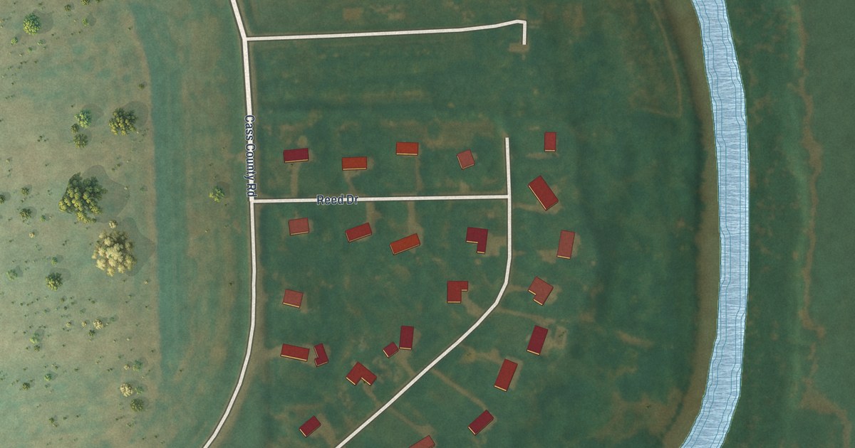 Map of North River, North Dakota in 2026