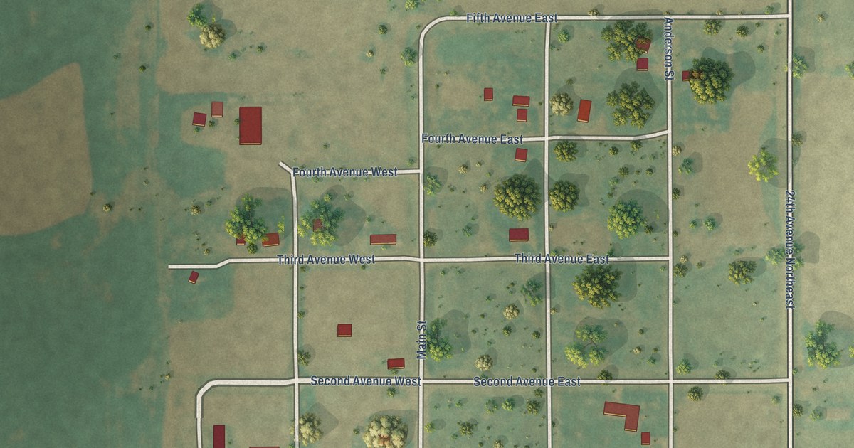 Map of Overly, North Dakota in 2026